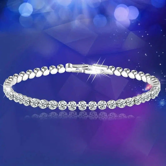 Elegant Rhinestone Tennis Bracelet